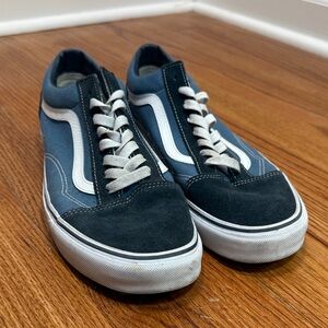 Vans Old Skool Classic Black and Blue Sneakers / Skate Shoe